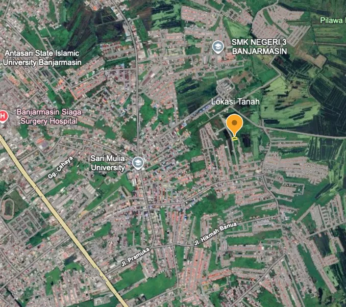 Tanah Dijual 801 m² di Jl. Melati Indah 8, Banjarmasin 1