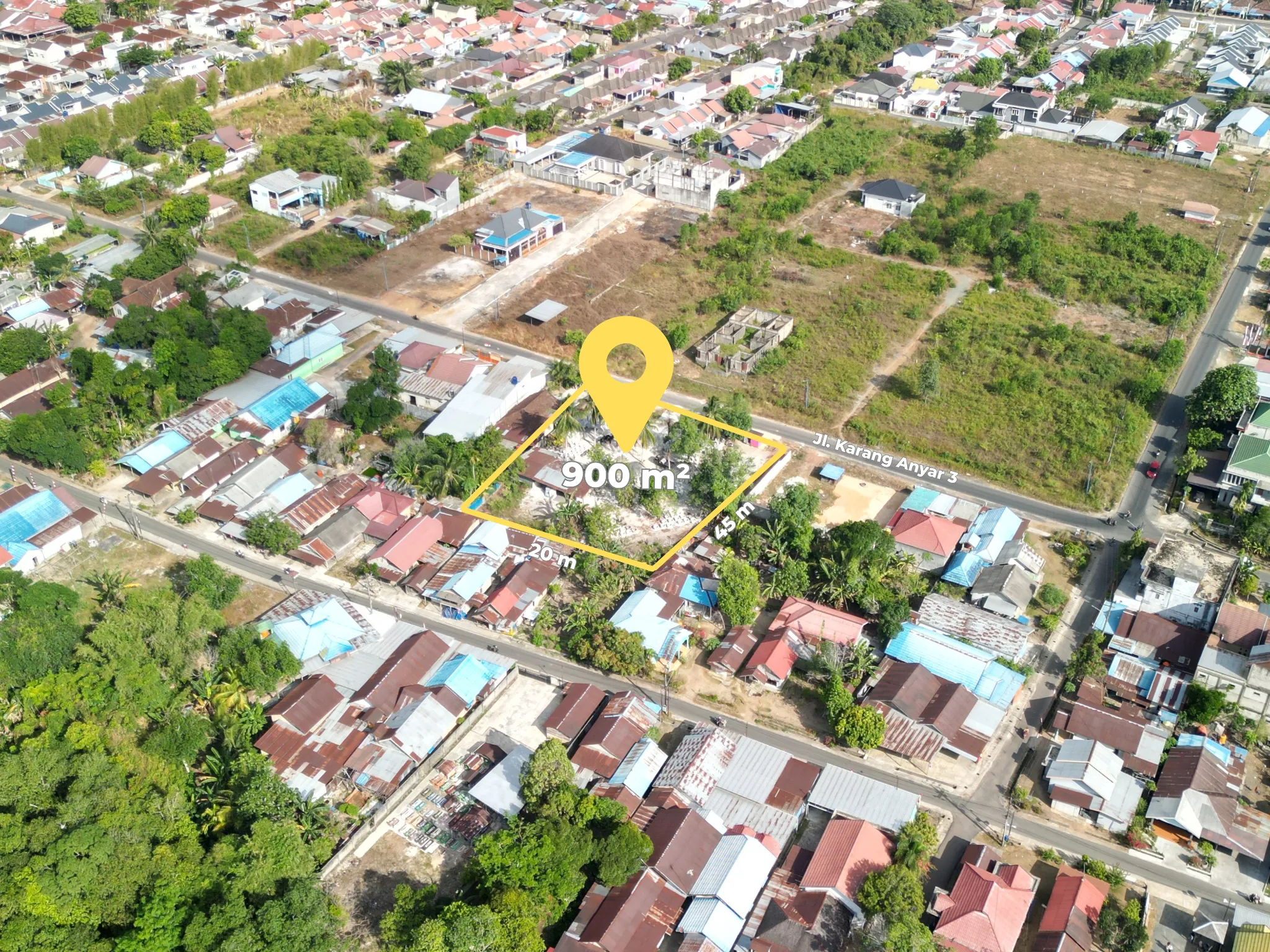 Tanah Dijual 900 m² di Jl. Karang Anyar 3, Banjarbaru 2