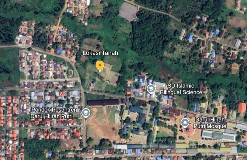 Tanah Dijual 2,9 Hektare di Belakang Darul Hijrah Putri, Banjarbaru
