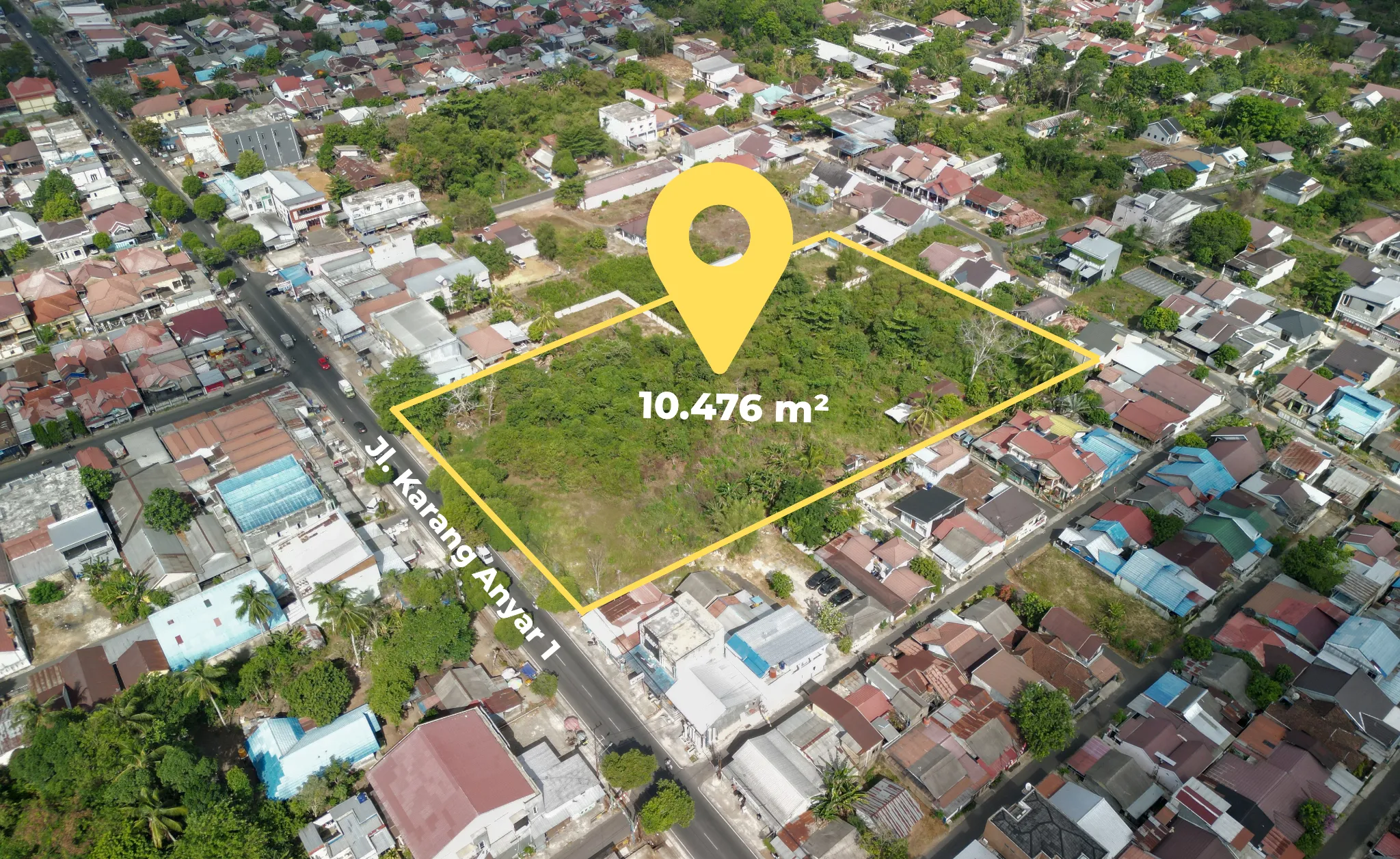 Tanah Luas Pinggir Jalan Dijual di Karang Anyar 1, Banjarbaru