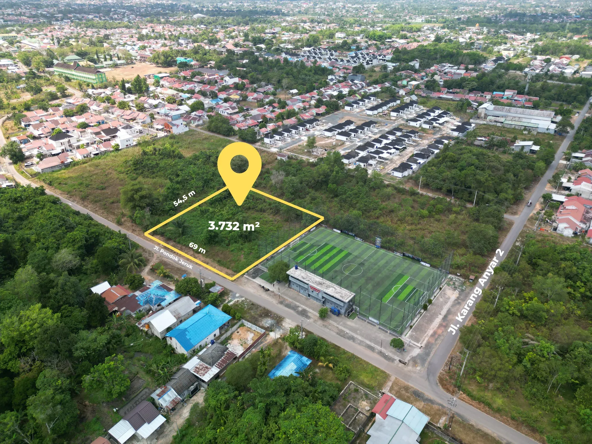 Tanah 53 x 70 Meter Dijual di Karang Anyar 2, Banjarbaru