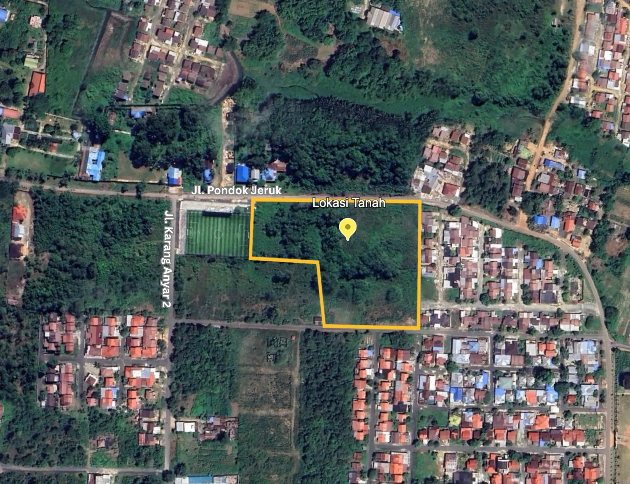 Tanah Dijual 1,2 Hektare di Karang Anyar 2 Banjarbaru, Dikelilingi Perumahan