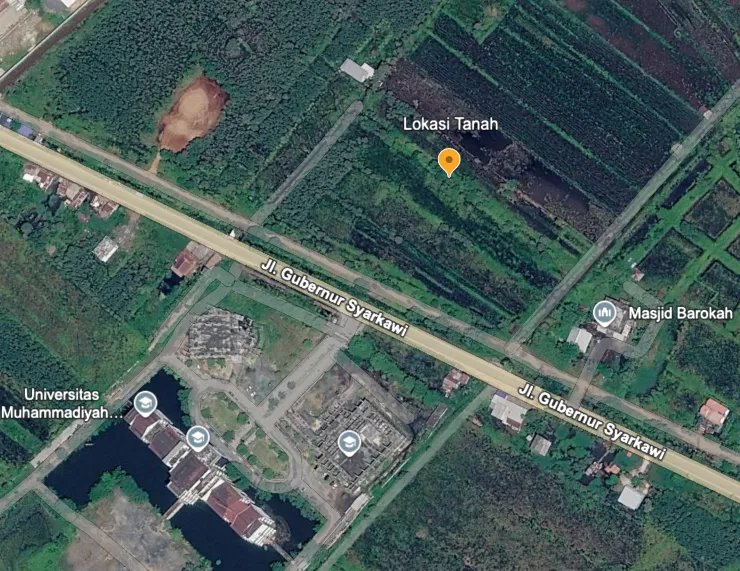 Tanah Dijual 8.817 m² Depan Kampus Muhammadiyah Banjarmasin